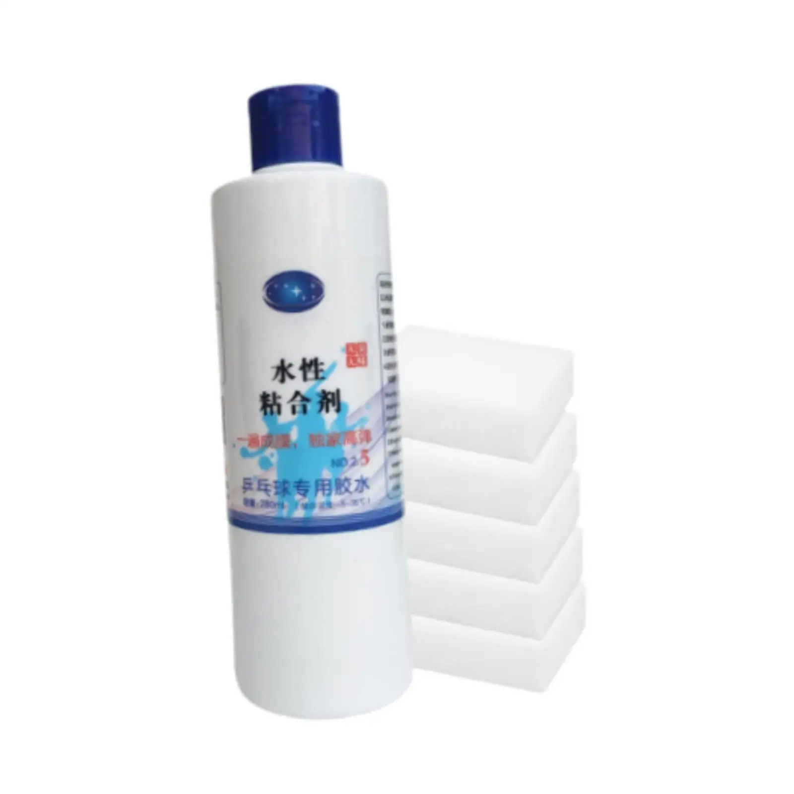 Table Tennis Racket Glue DIY Assembling Table Tennis Paddle Premium 40ml Pingpong Racket Glue Ping Pong Paddle Glue with Sponges