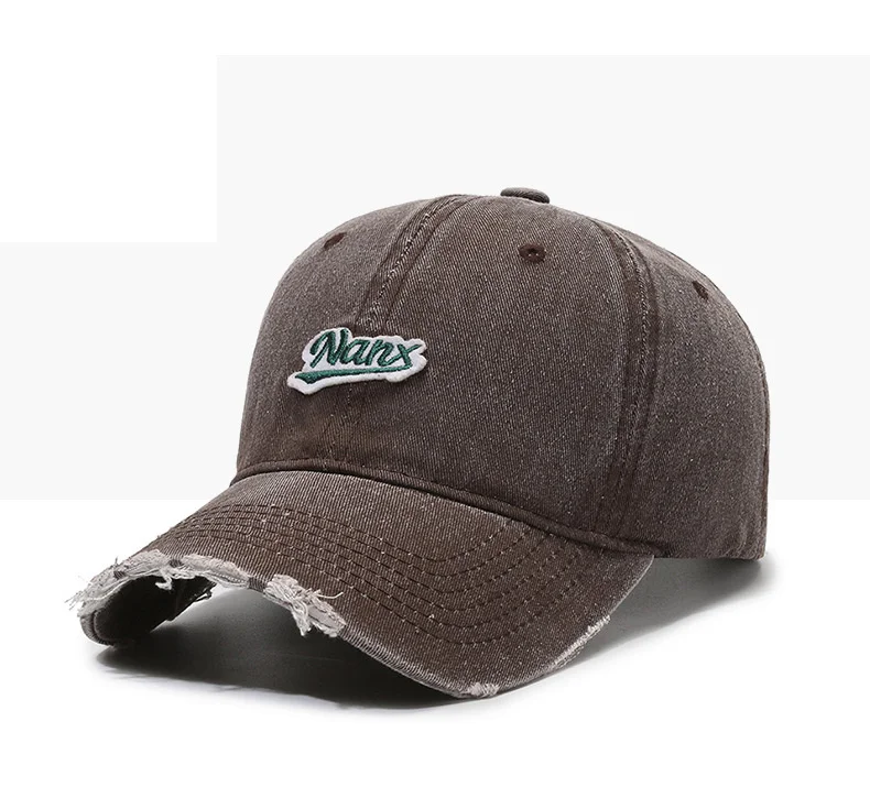 Cappellino da baseball uomo stile coreano vintage distressed_voghion.com