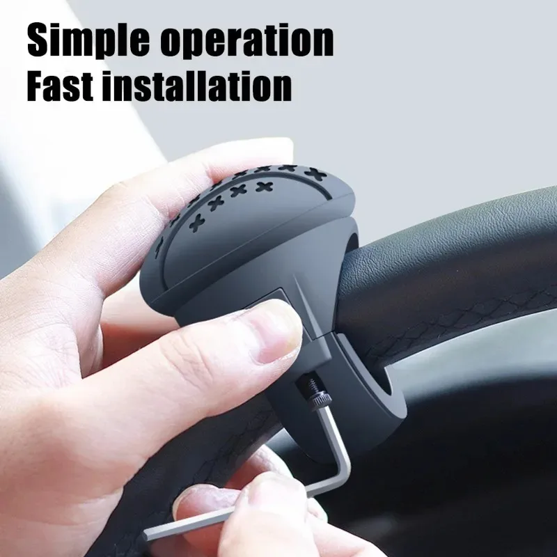 범용 자동차 핸들 부스터 볼, 노동 절약 회전 스피너 노브 베어링, 파워 핸들 거치대, 자동차 액세서리