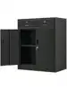 CMY Metal Storage Cabinet Locking Storage Cabinet with Two Drawers 36" H Steel Cabinet with Adjustable Shelf for Office 1