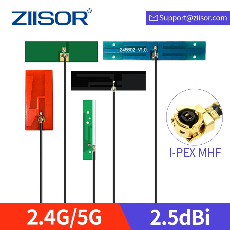 2.4G 5G WiFi Built-in PCB FPC Patch Antenna 5.8GHz High Gain Wireless Data Transmission Communication Module DTU Aerial 4dbi antenna read range 3 5 meters pr9200 module inside wifi communication uhf rfid integrated reader