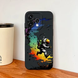 Soft Liquid Silicone Back Cover - Simple Cloud Sky Design for Oppo Reno 15F (5G) (TYB471)