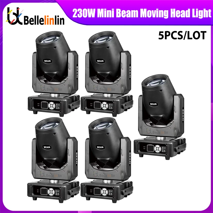 0 Tax 5Pcs Lyre Mini Beam 230W 7R Moving Head Light 230W Dj Moving Key Model Beam 7R Sharpy Beam 230 Stage Disco Light
