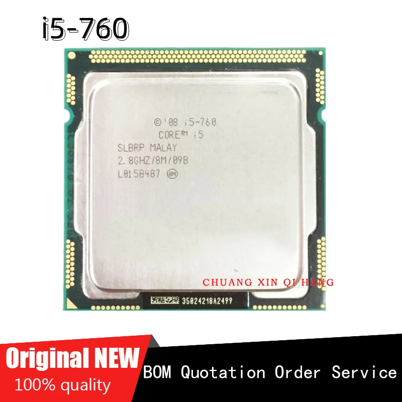 Per Processore Quad-Thread Quad-Core Da I5-760 2.8 Ghz 8M 95W Lga 1156 I5 760 Cpu