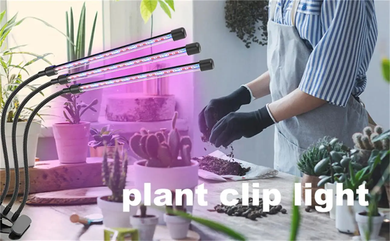 

Dc 5v Usb Full Spectrum Led Grow Lamp Strip Flexible Clip Usb-Dimmable Light Indoor Led Grow Light