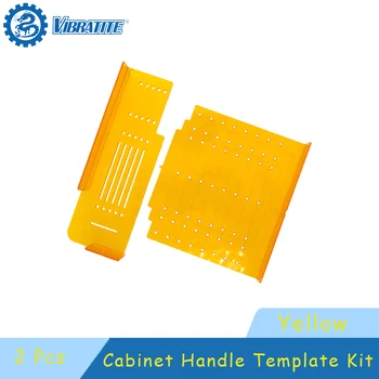 Kit modello maniglia armadio 2 pezzi Modello di installazione hardware armadio per marcatura installazione maniglia porta e cassetto gialla