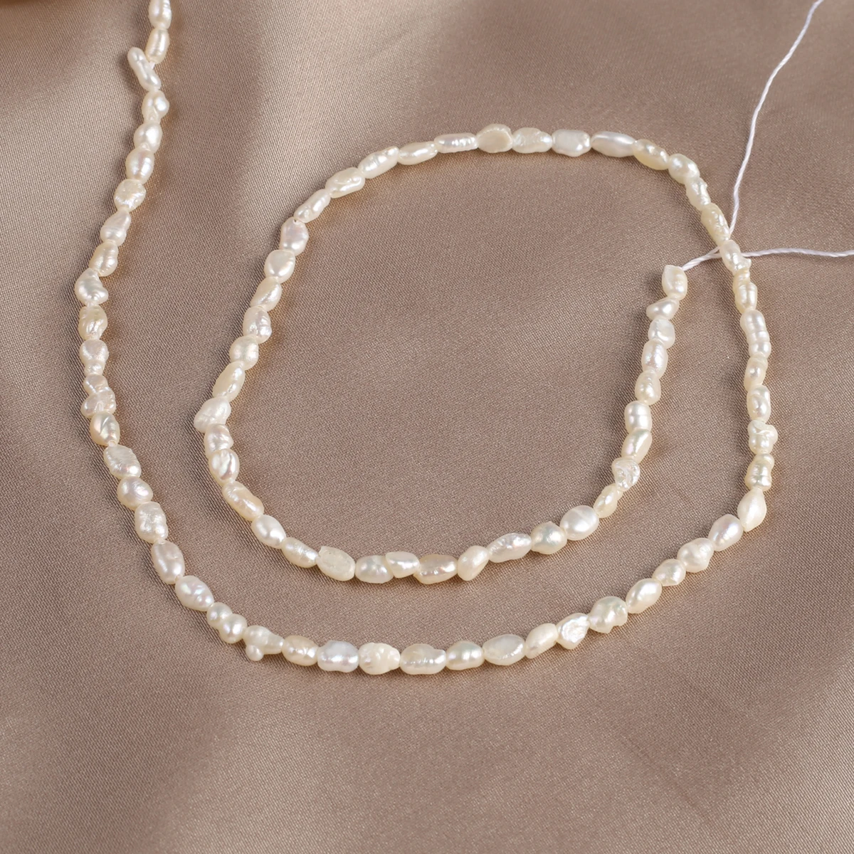 Natural Pearl Two-Sided Light Beads Exquisite Shape Elegant Appearance for DIY Jewelry Making Handmade Bracelet Necklace