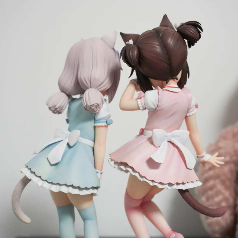 NEKOPARA Chocola & Vanille Anime Figuren PVC - 10,5cm En 13cm Met Deken