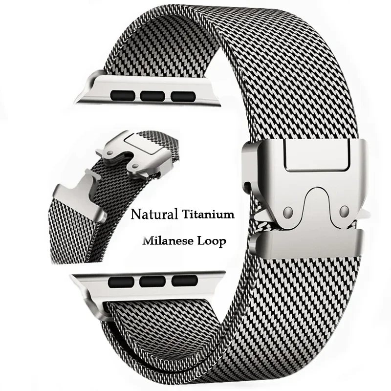 Titanium Milanese Loop Watch Straps - Premium Design