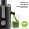 SiFENE Compact Centrifugal Juicer with 3-Speed Settings, Fast Juicer Machine for Fruit & Veggie, Easy to Clean, BPA Free, Black 2