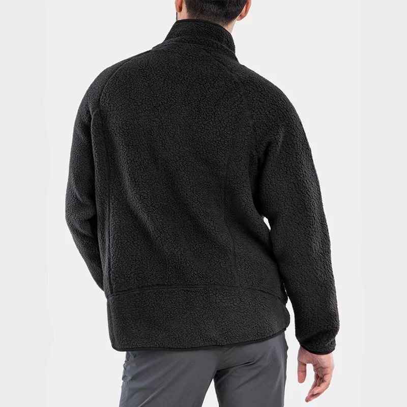 Winter men windproof outdoor fleece jacket standing neck zipper jacket for women Korean casual top coat