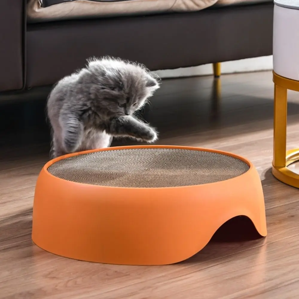 

Corrugated Paper Cat Scratchers Board Nest Warm Plastic Cat Scratching Pads Round Wear-Resistant Cat Scratcher Bed Mat
