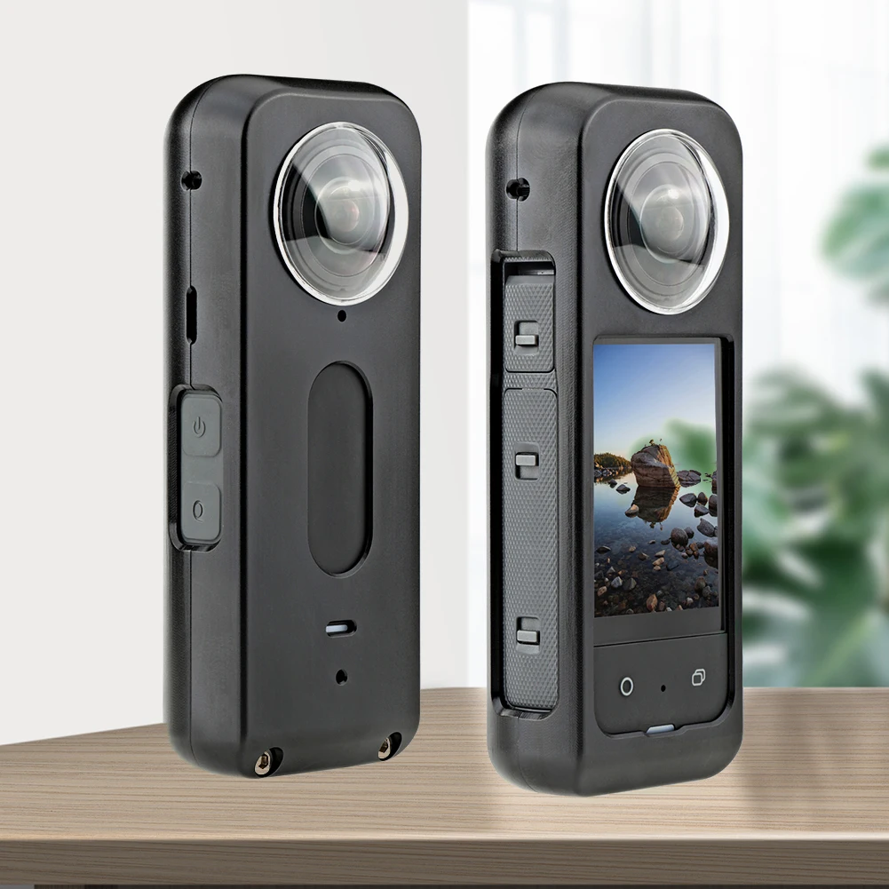 나사 달린 알루미늄 합금 보호 토끼 케이지, 금속 토끼 케이지 보호 커버, Insta360 X3 용 스포츠 카메라 액세서리