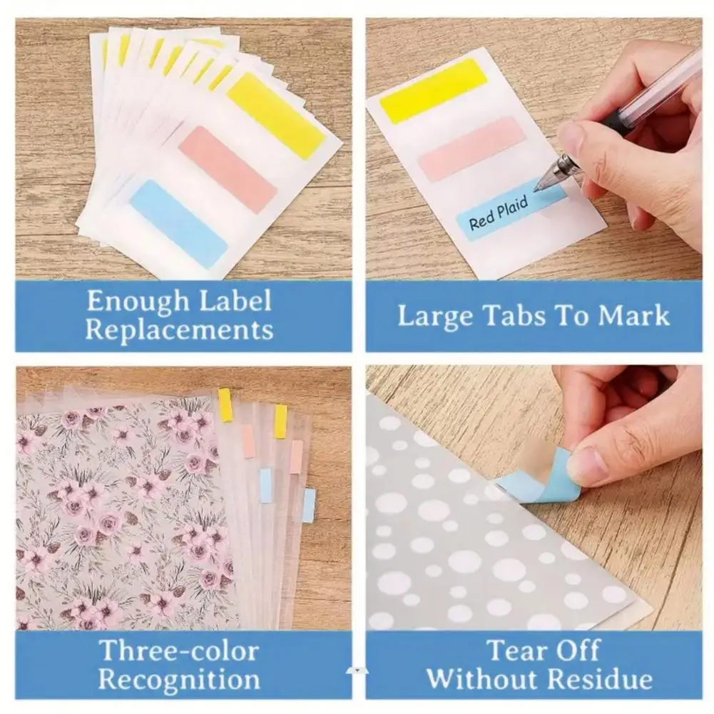 

Папка для хранения фотографий, водонепроницаемый органайзер для документов с липкими вкладками