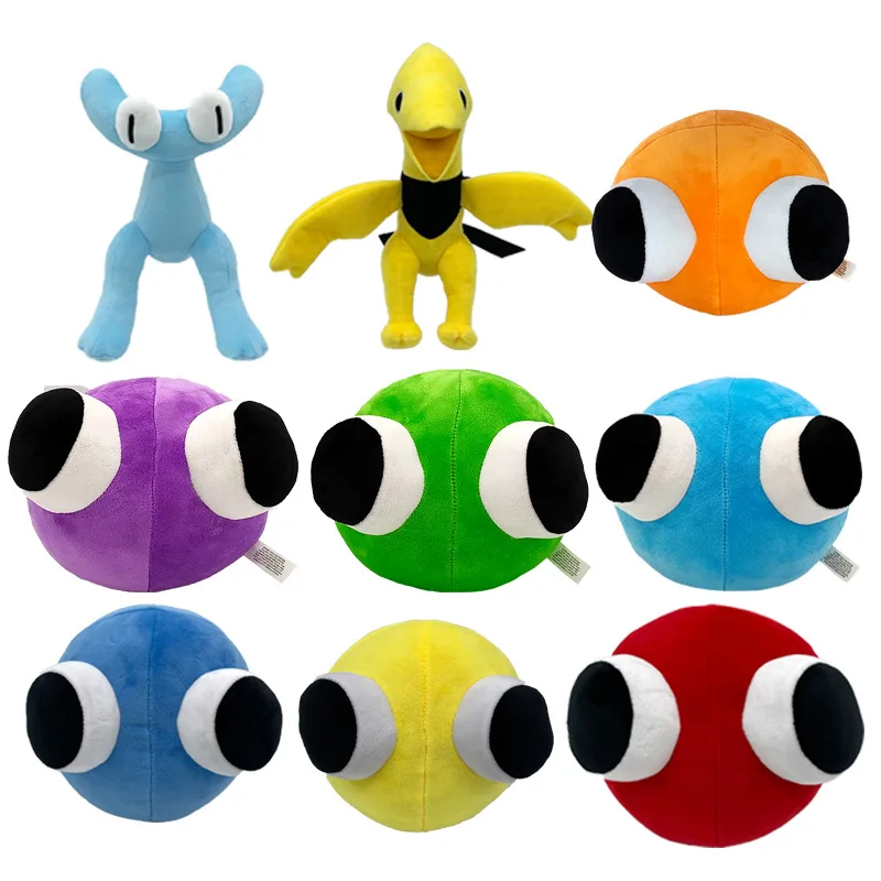 Rainbow Friends Chapter 2 Plüschtiere Set – 2 Stück, 9,8 Zoll, Kuschelig & Farbenfroh