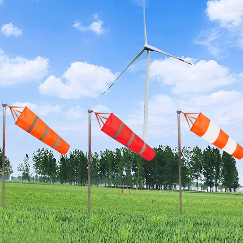 60/80/100cm Windsock Weathervane Scratchproof Windproof fluorescent Reflective windsock weather bag wind vane wind direct wind sock weather vane