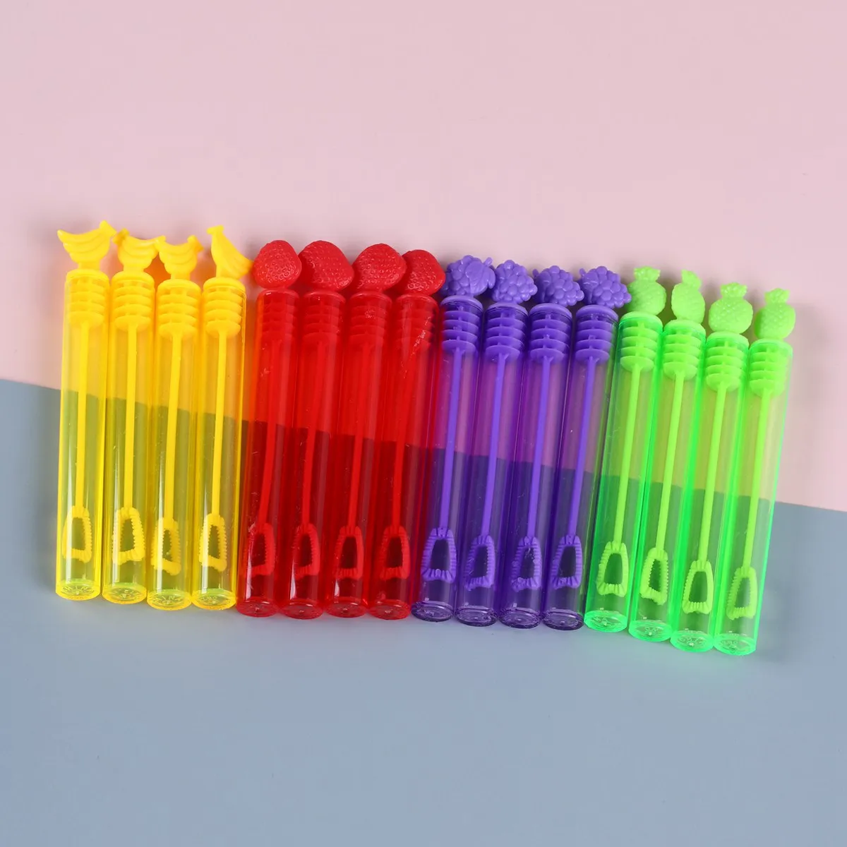 과일 플라스틱 거품 튜브 비누 병, 생일 파티 장식, 웨딩 하객 선물, 베이비 샤워 용품, 어린이 장난감 선물 