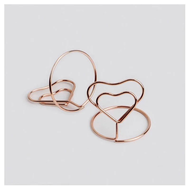 10pcs Heart Shape Mini Table Place Card Holders Table Number Stands Menu Memo Clips Wedding Birthday Party Reception Decoration