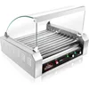 Electric 30 Hot Dog 11 Roller Grill Cooker Machine with Cover 1400-Watt - Commercial Grade 2