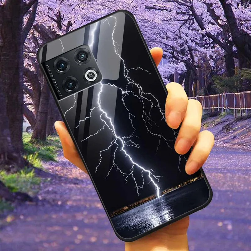Custodia OnePlus 10 Pro Sfumata: Vetro Temperato + Bordo Morbido TPU