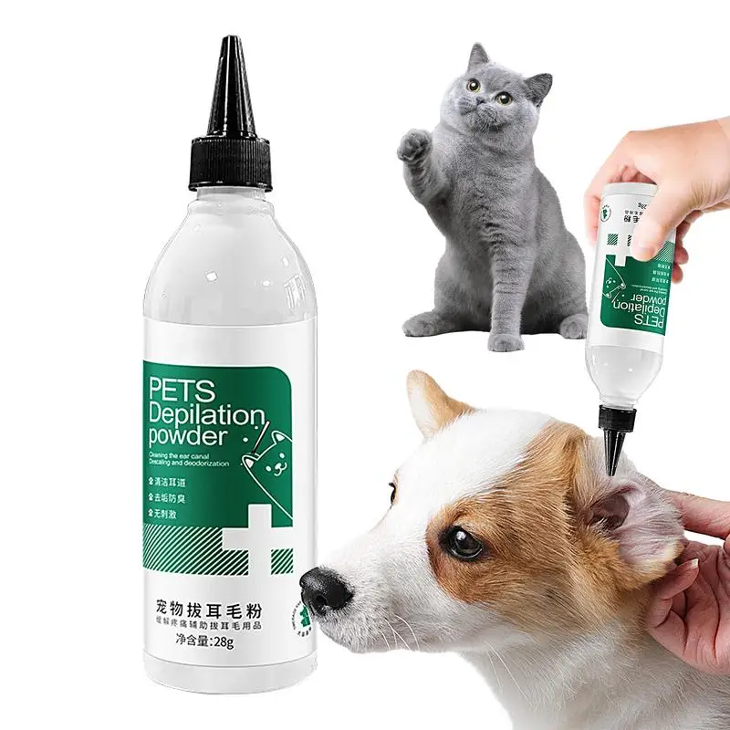 

Ear Powder For Dogs Plucking Pet Hair Plucking Powder Ear Powder Dog Ear Hair Remover Pet Powder 28g Remove Ear Wax & Odor For
