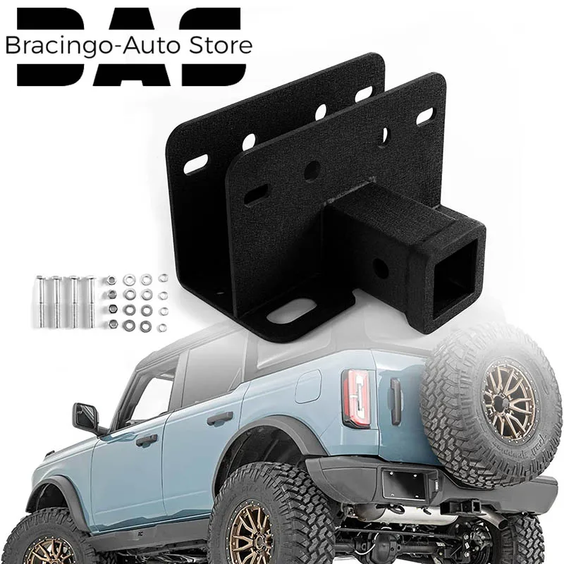

Bracingo Tractor Tow Hook Hitch Trailer Tow Hitch Assembly Ferroalloy Anti-Corrosion Fit For Ford Bronco 2021 2022 2Door 4Door