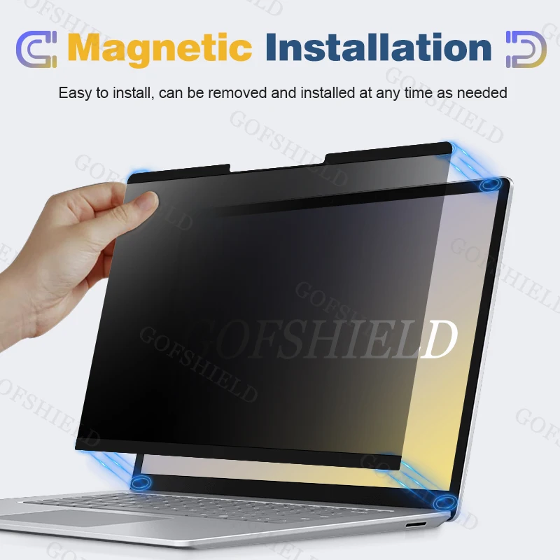 2 Way Magnetic Types Privacy Screen Protector For Microsoft Surface Laptop 15 inch Anti Glare Privacy Filter