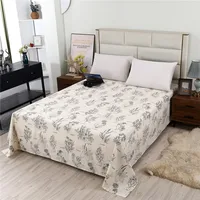 1Pc Thick Cotton Flat Sheet Printing High Quality Bed Sheet Various Sizes Can Be Customized 2