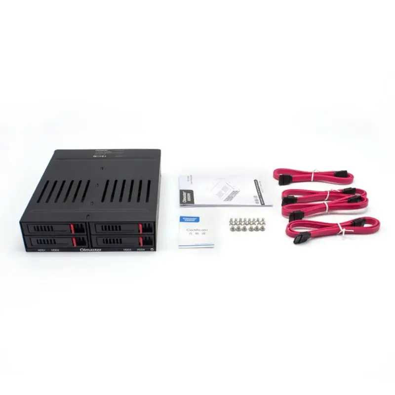 Polegada Slots Rack Interno Hard Drive Hdd Ssd Mobile Enclosure Cover com Led Indicador Capacidade Expansão He2006 4x2.5 - Imagem 3