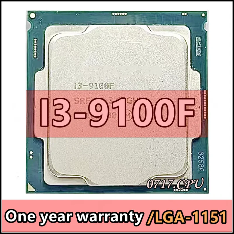 

i3-9100F i3 9100F SRF7W /SRF6N 3.6 GHz SRF7W /SRF6N Quad-Core Quad-Thread CPU 65W 6M ProcessorLGA 1151