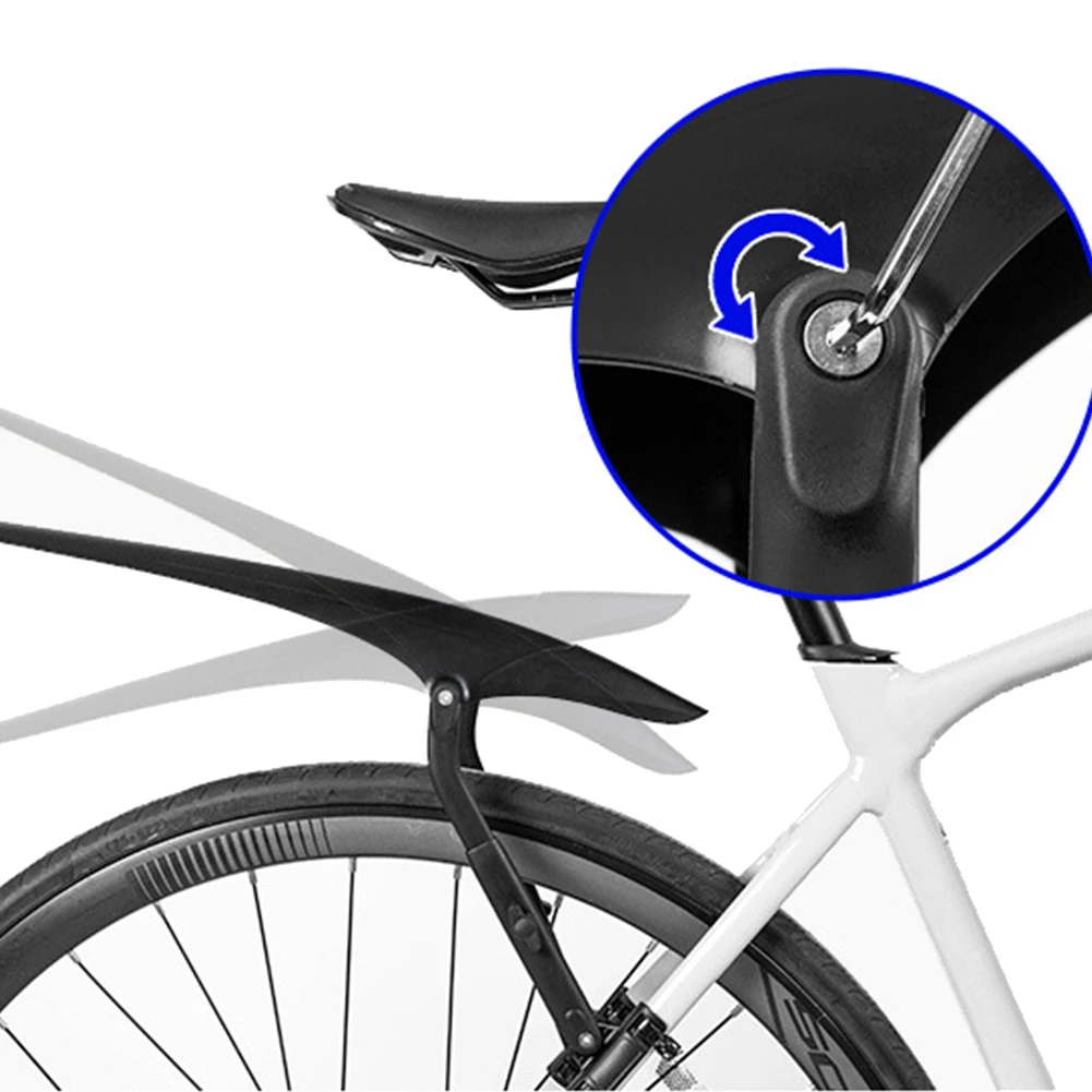 Adjustable PP Road Bike Fender Mudguard for Cycling