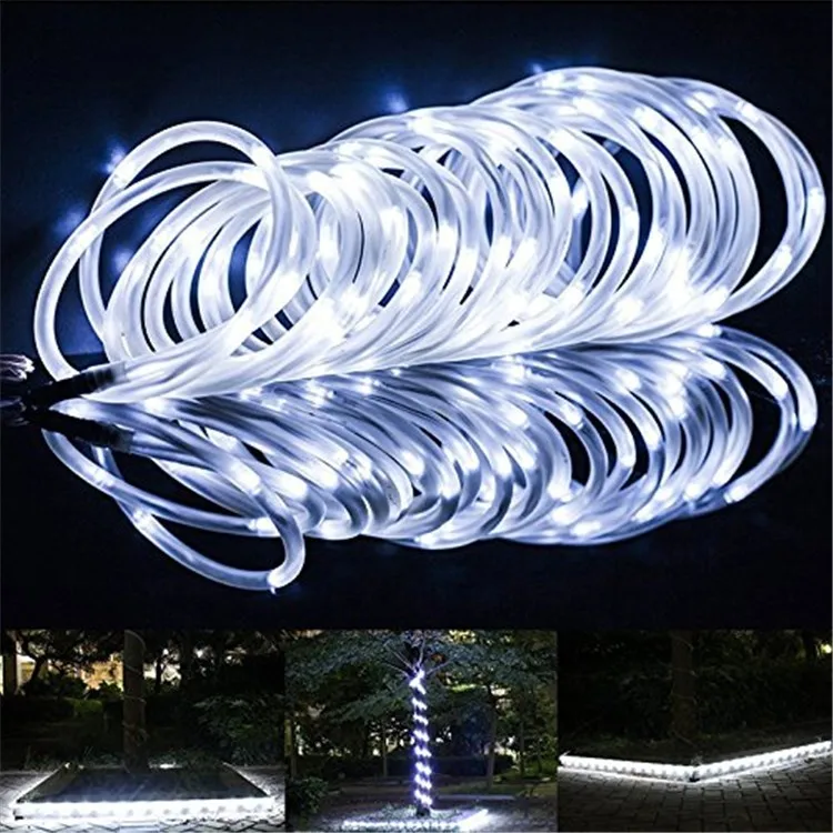 Solar Outdoor LED  Lighting Strings Waterproof Tube 100/200LEDs 8Modes Yard Garden Decortion Christmas For Wedding Party Holiday small solar lights