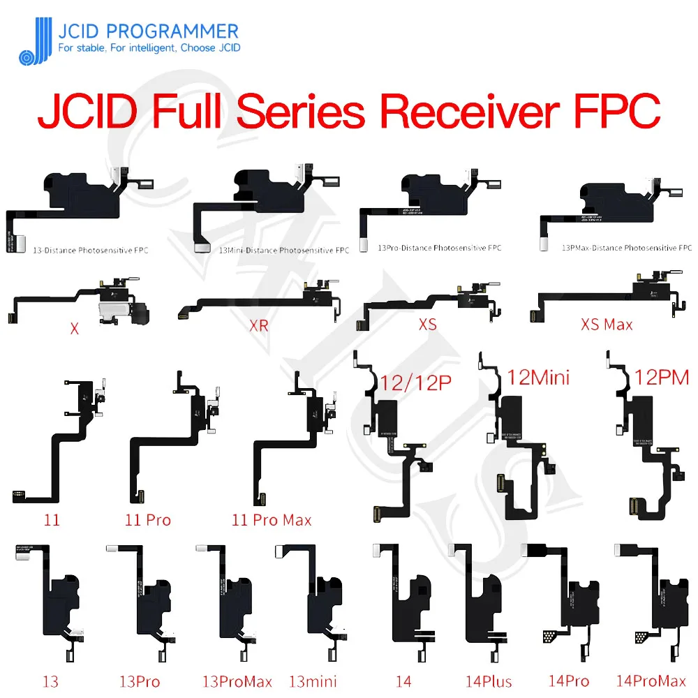 

JC JCID V1SE Receiver FPC Detecting Adaptor for Repair IPhone Face ID Original Color Ear Earpiece Flex All-powerful Receiver FPC