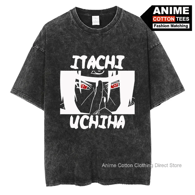 

Anime Uchiha Itachi T Shirt y2k Harajuku Unisex Hip Hop Streetwear T-shirt Cotton Vintage Oversized Loose Casual Tees