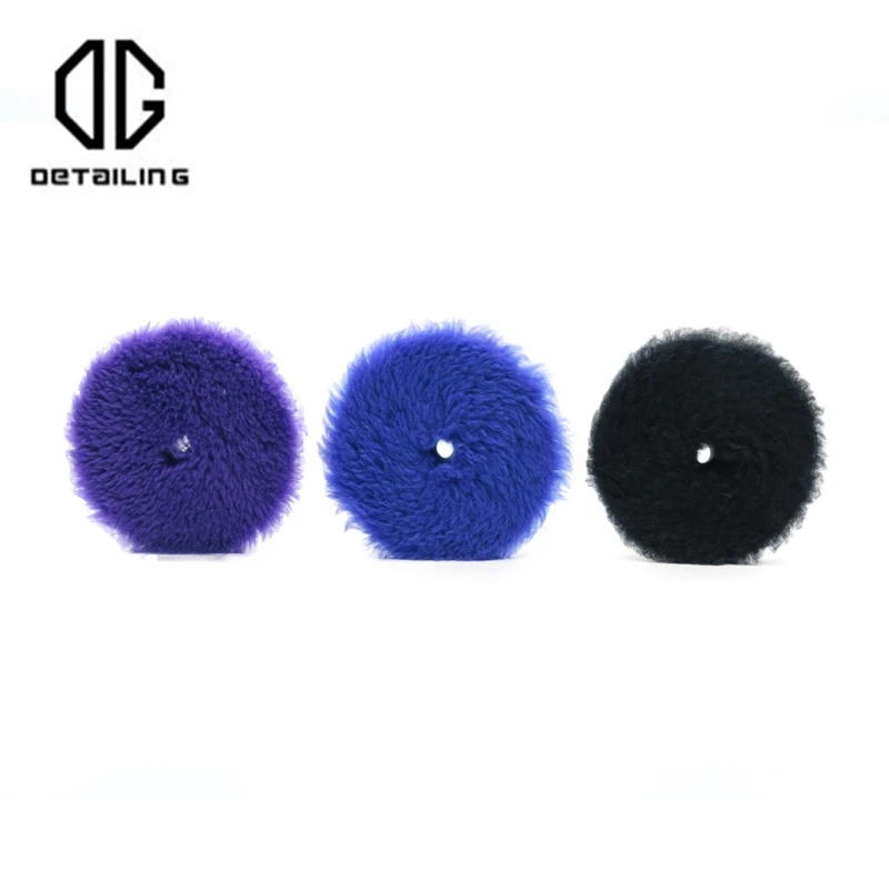DETAILING 5"/6" Wool Polishing Disc Car Waxing Polishing ing Pad Car Paint Care Polisher Pads Auto Washing Accessories car polishing pad car polish pad wool polishing pad