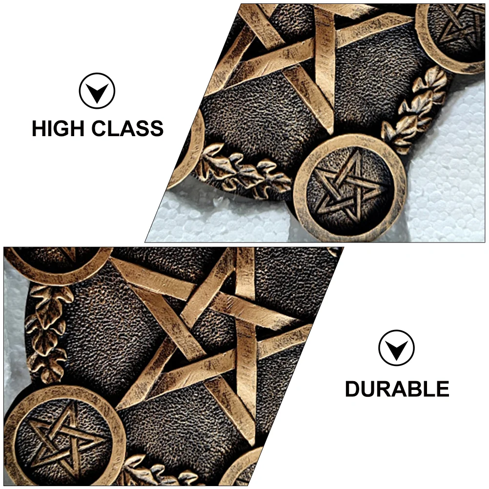 Pentacolo In MetallO Per Altare - Decorazione Rituale E Spirituale - Piastra Per Gioielli E Tarocchi - Foto 10