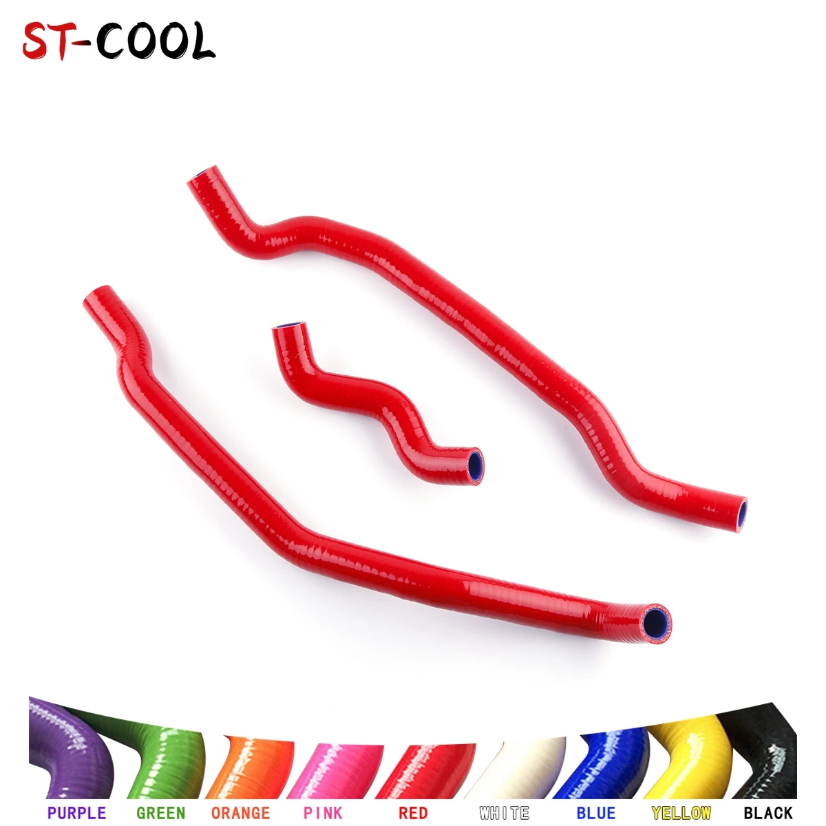 For Suzuki Vinson 500 LTA500F 4x4 2002-2007 2003 2004 2005 2006 ATV Radiator Coolant Hoses Silicone Tube Kit 3Pcs 10 Colors for suzuki vinson 500 ltf500f 2003 2004 2005 2006 2007 atv silicone tube radiator coolant hoses pipe kit 10 colors