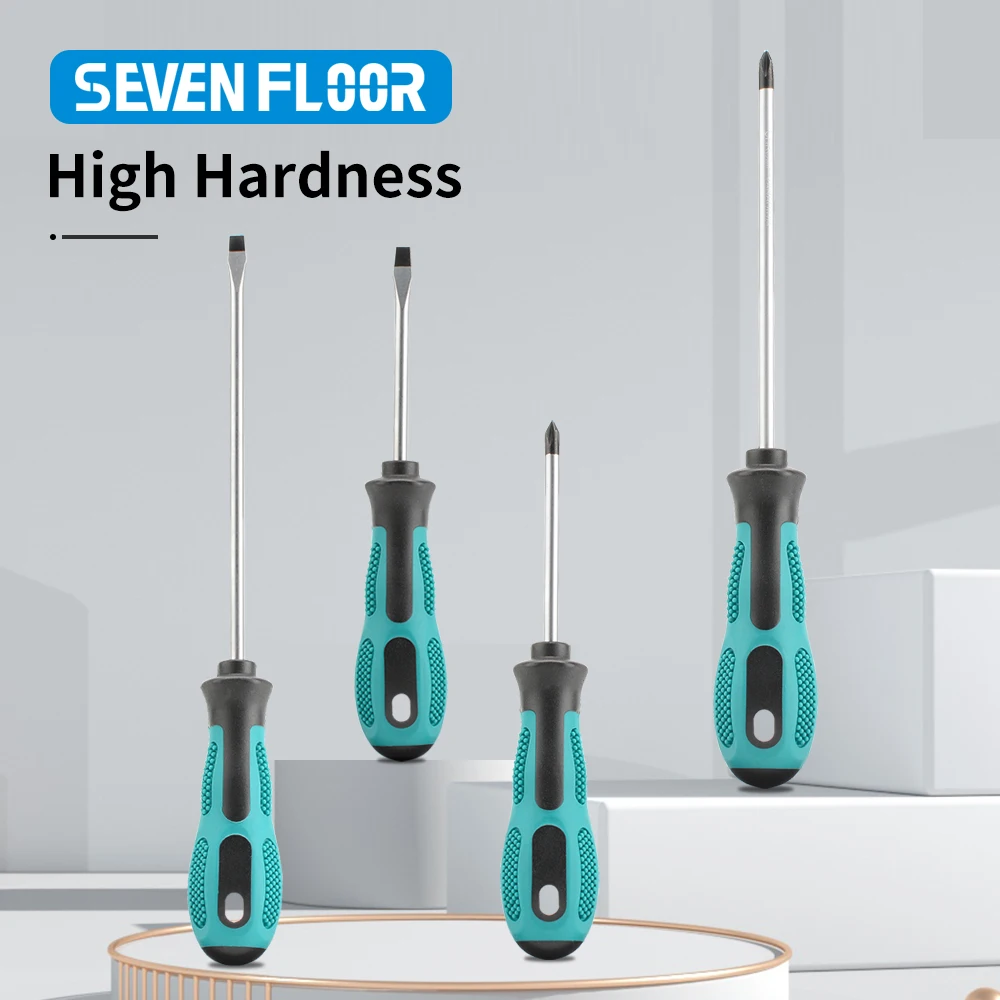 1 قطعة مفك مغناطيسي متعدد الوظائف شقة رئيس الصليب مفك المنزلية الأساسية المضادة للانزلاق دليل محرك المسمار أداة