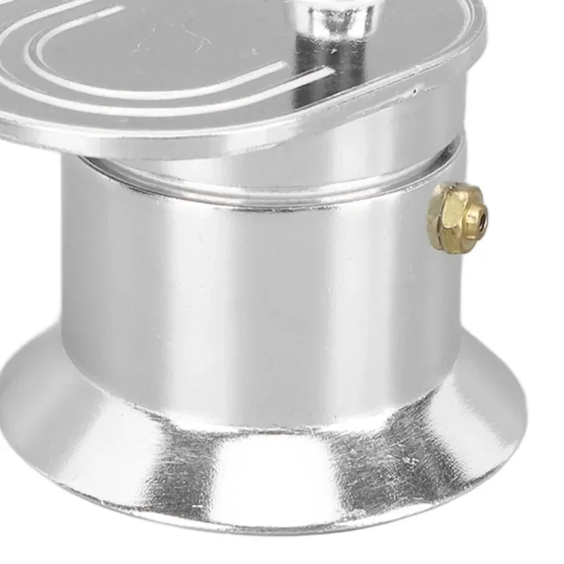 Hot 50ML Single Tube Moka Pot 1 Cup Aluminum Alloy Spout Stovetop Italian Moka Coffee Maker for Outdoor Parties Travel