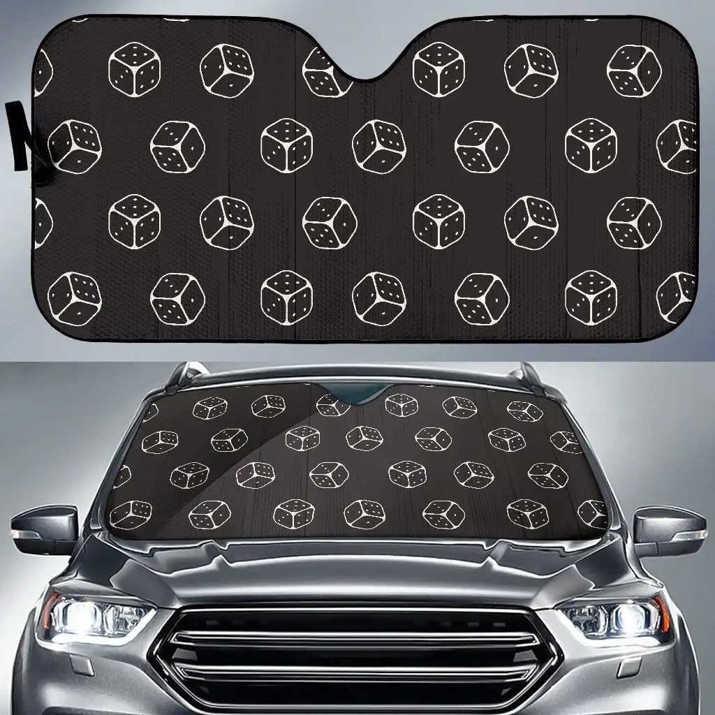 

Dice Casino Print Pattern Auto Sun Shade Car Windshield Window Cover Sunshade