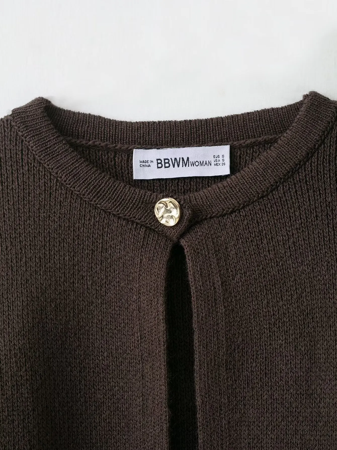 Women Spring Autumn New Coffee Fringed Knitted Cardigan With Single Button Long Sleeves Female O-Neck Open Stitch Sweater Tops