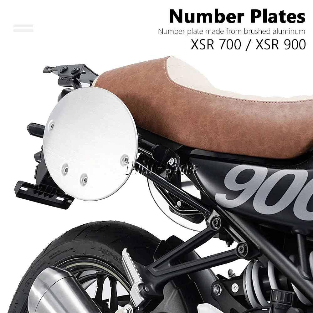 야마하 XSR700 XSR 700 2021 2022 2023 XSR900 XSR 900용 새로운 오토바이 사이드 번호판 실버 패널 프로텍터