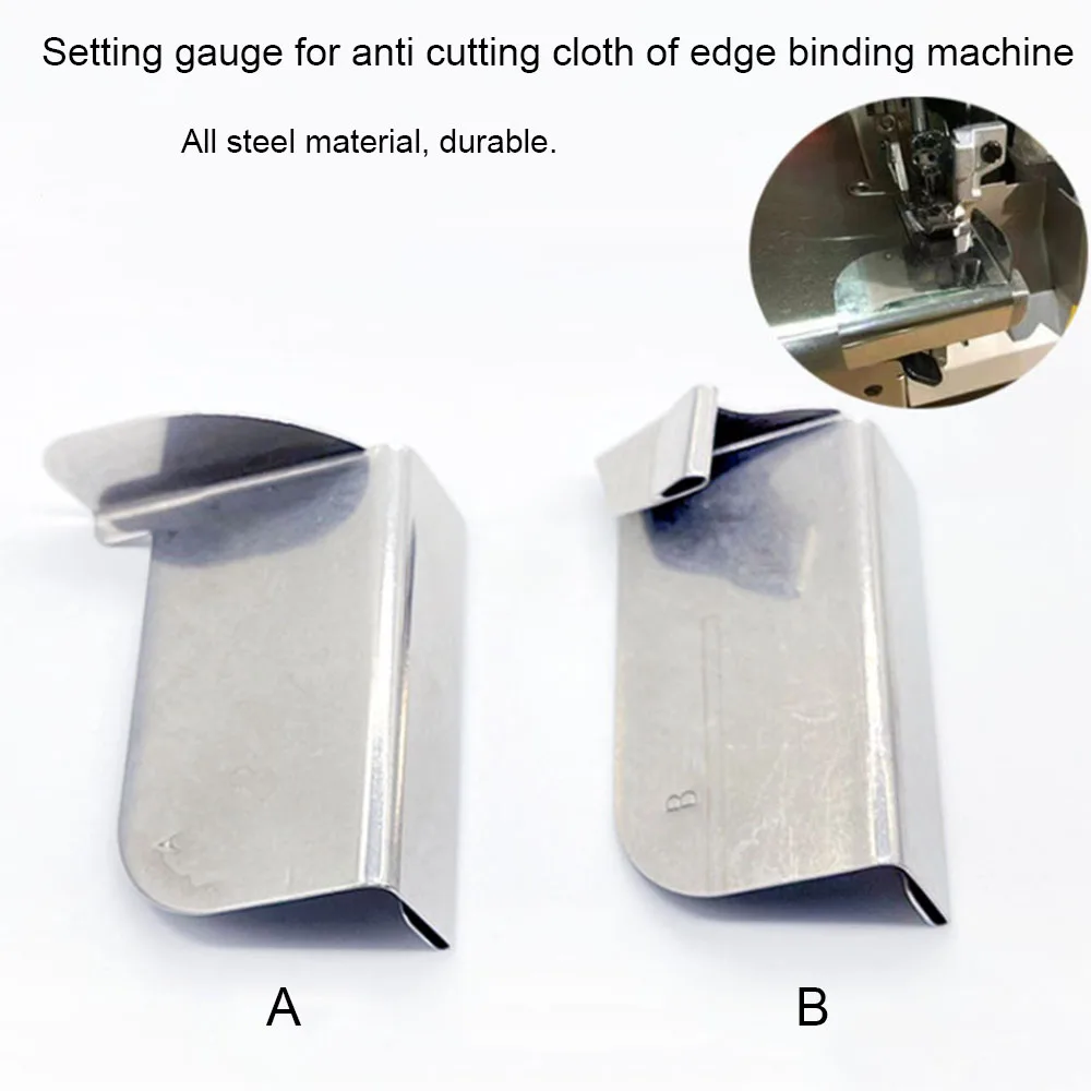 Positionneur anti-sertissage de machine à coudre surjeteuse industrielle,  guide de couture, guide d'ourlet, 1 pièce