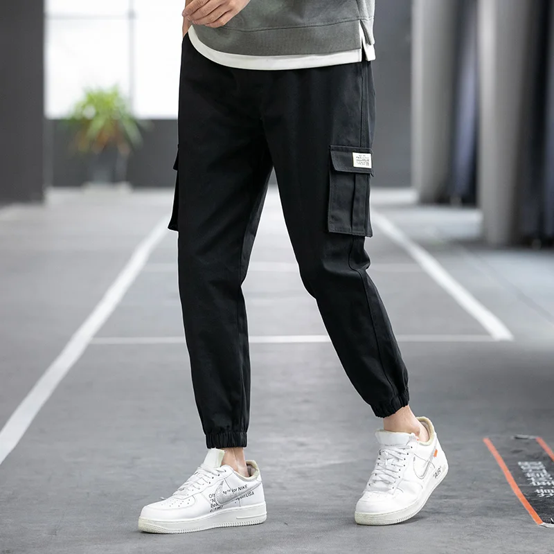 Multi-Pocket Cargo Pants Men Brand New Hip Hop Cotton Casual Joggers Men Sweatpants Streetwear Oversize Harem Trousers M-8Xl