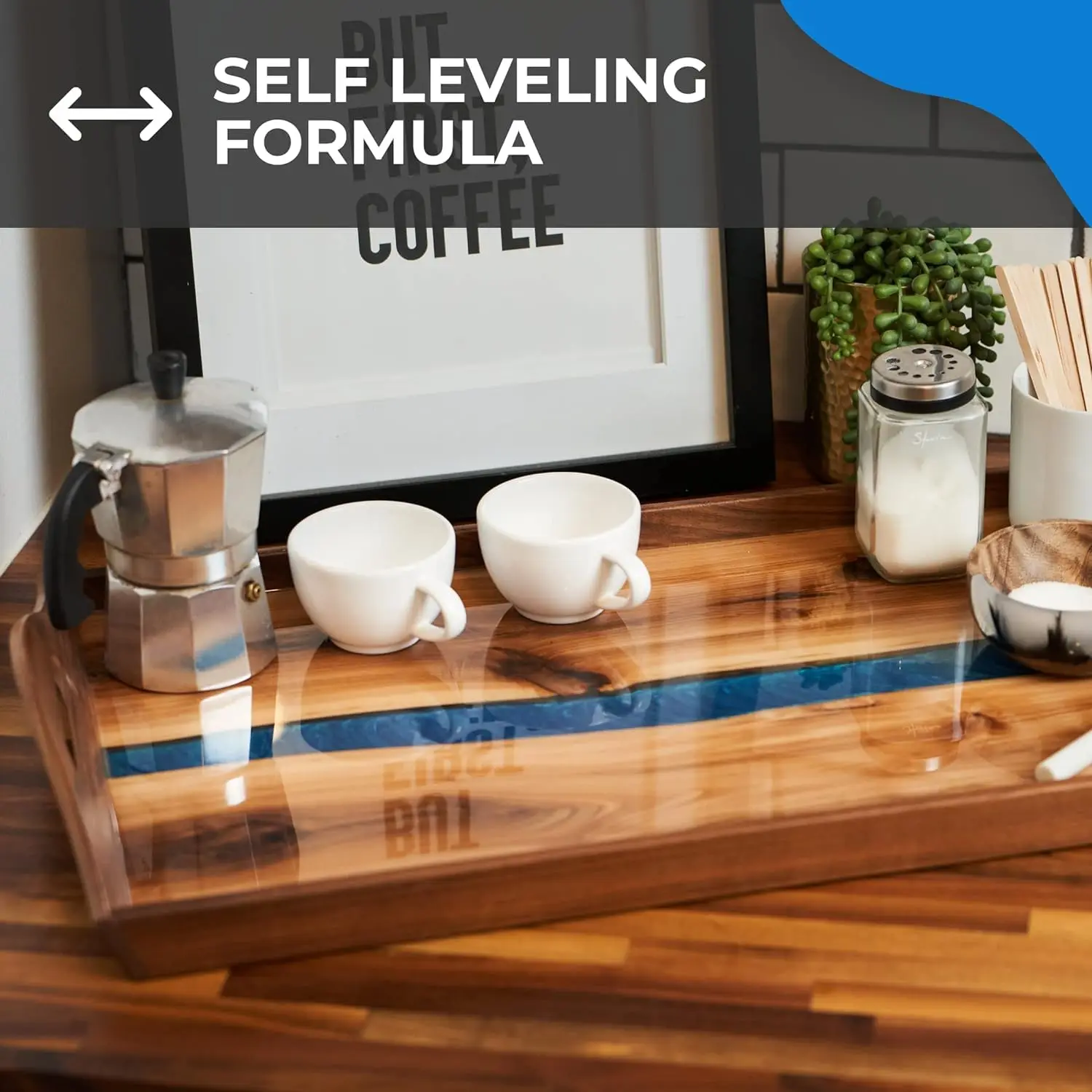 Crystal Clear, UV Resistant, Self Leveling, Food Safe for Table Top, Arts & Crafts, Casting, Jewelry Making