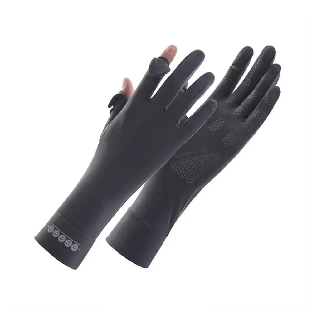 Long Sunscreen Gloves Fashion Thin Elastic Anti-UV Cycling Driving Gloves Women Girls