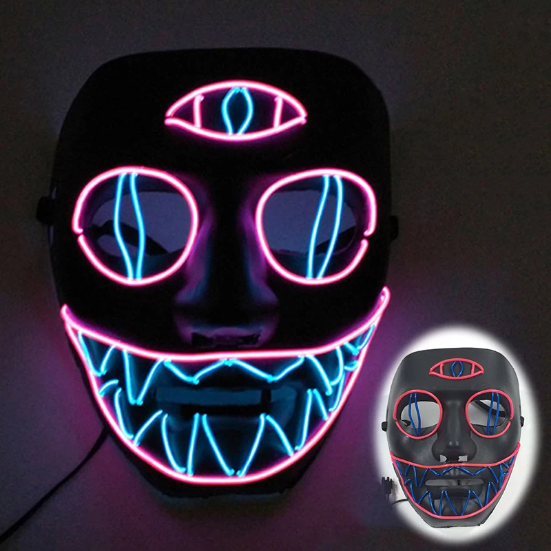 Máscara 3D De Anime Con Cara De Testaferro – Disfraz De Plástico Para Halloween, Fiesta Nocturna Y Eventos Temáticos Para Hombres Y Mujeres