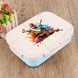 Colorful Kids Lunch Box with Separate Compartments - Ideal for School, Picnic, or Office (BLZY359)