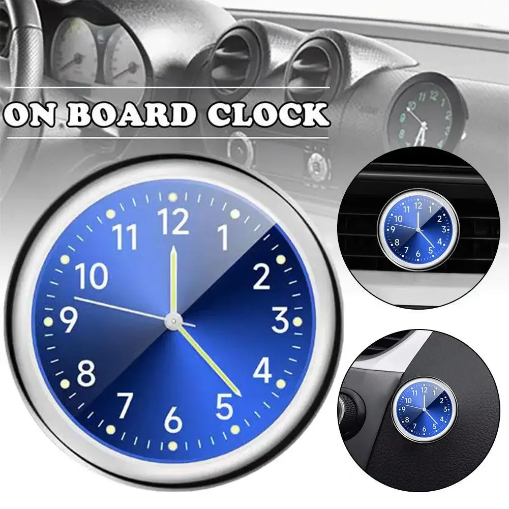 Car Clock Mini Watch Car Quartz Clock Mini Electronic Clock Waterproof Bicycle Motorcycle Watch Auto Car Dashboard In