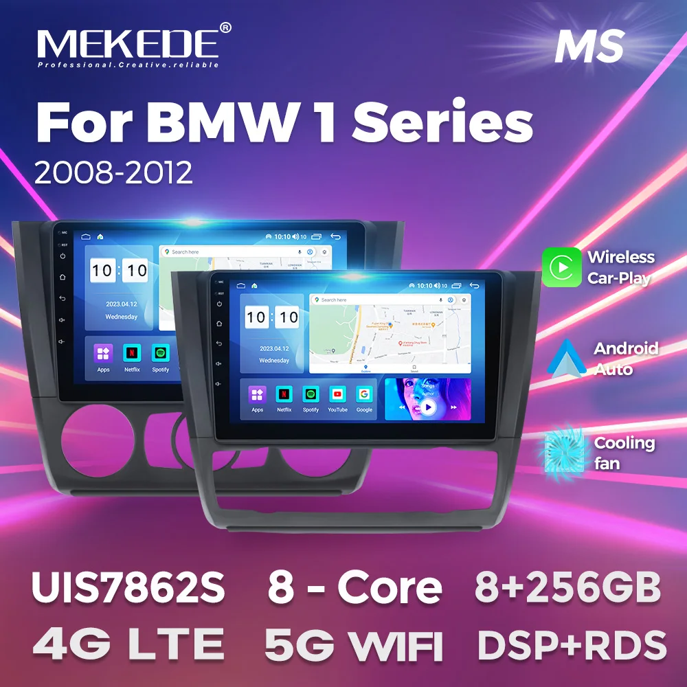 MEKEDEWirelessCarPlayAndroidAutoRadioForBMW1SeriesE81E82E87